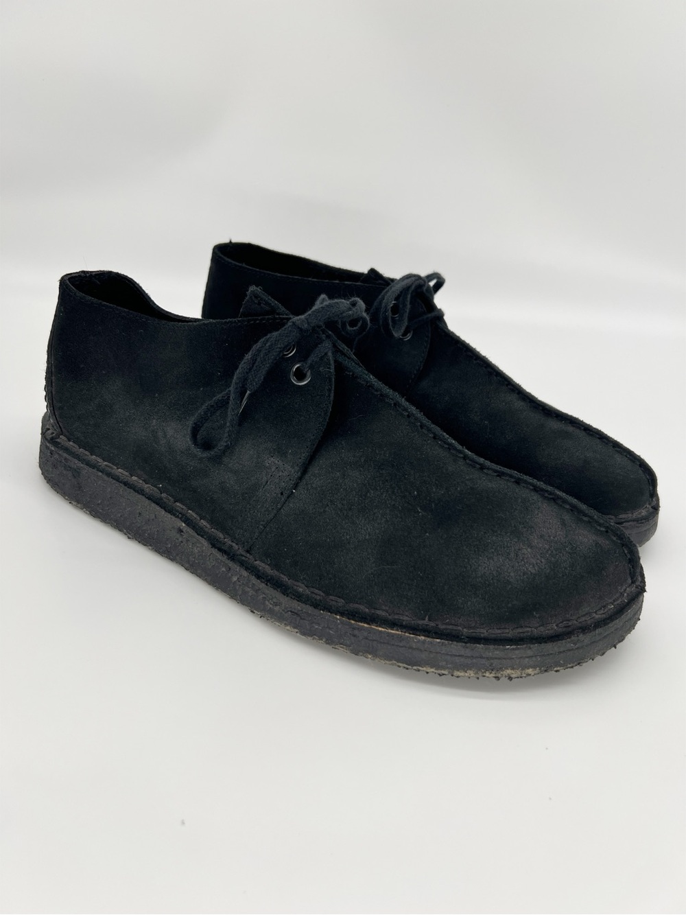 Black Suede Men's Casual Lace-Up Shoes